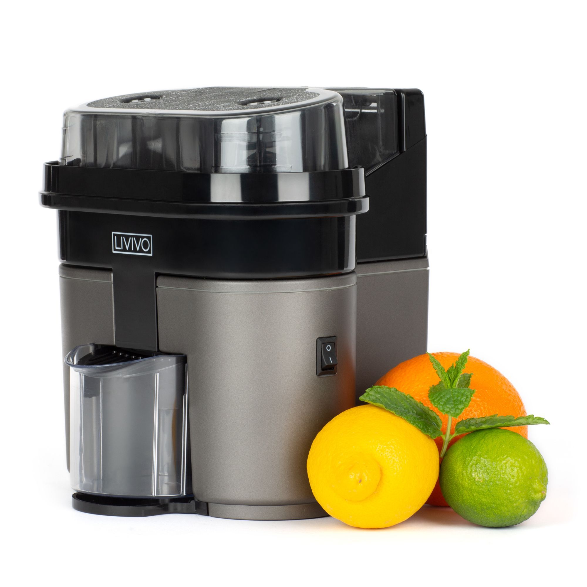 Juicers Electric Twin Citrus Juice Maker with Anti Drip Valve 90W LIVIVO